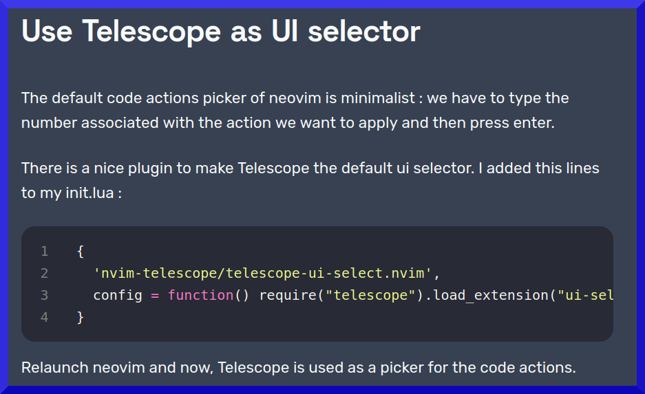 Example of text correctly wrapped but the code block is cut on the right